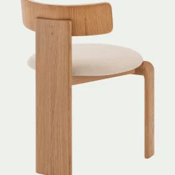 Chaise en tissu sans accoudoirs - beige