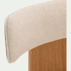 Chaise en tissu sans accoudoirs - beige