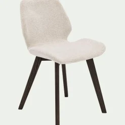 Chaise en tissu sans accoudoirs - beige