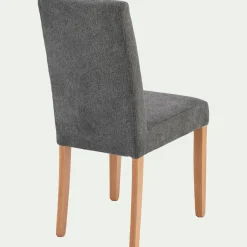 Chaise en tissu sans accoudoirs - gris