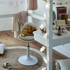 Chaise enfant dactylo en plastique - gris