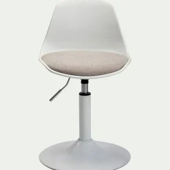 Chaise enfant dactylo en plastique - gris