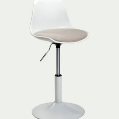 Chaise enfant dactylo en plastique - gris