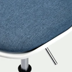 Chaise enfant dactylo en plastique - bleu