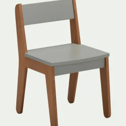 Chaise enfant en acacia - vert olivier