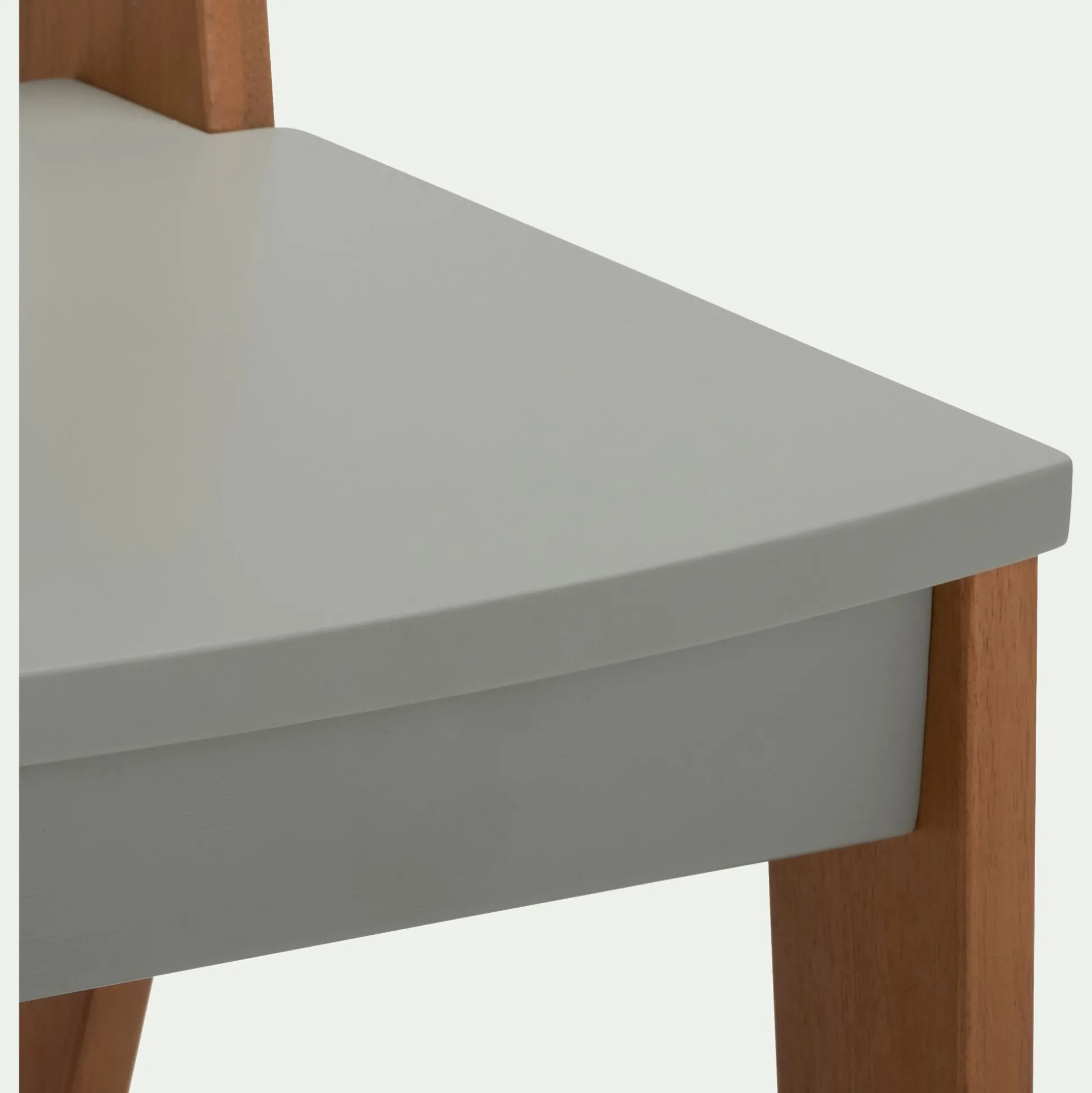 Chaise enfant en acacia - vert olivier