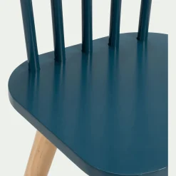 Chaise enfant en bois - bleu figuerolles