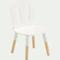 Chaise enfant en bois - blanc