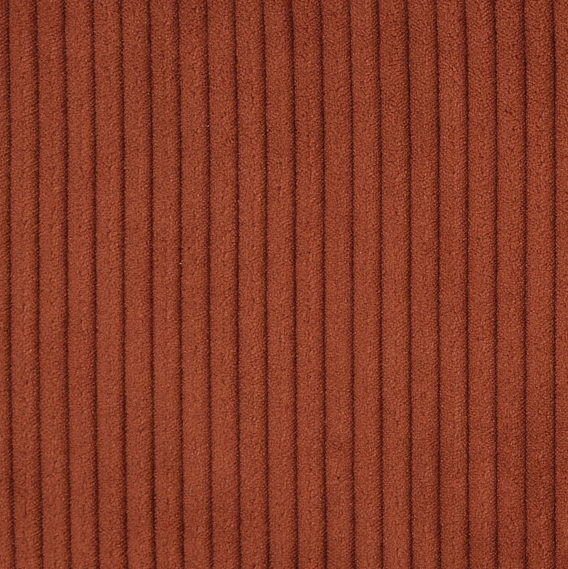 Chaise pivotante en velours côtelé et piétement en fer - brun rustrel