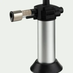 Chalumeau de cuisine en métal - argenté