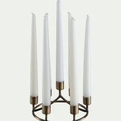 Chandelier 7 bougies en fer D18cm - doré