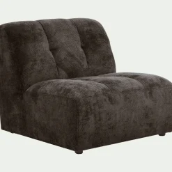 Chauffeuse en tissu Eden - marron