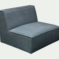 Chauffeuse en tissu tramé - bleu