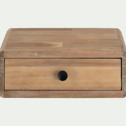 Chevet suspendu en acacia L45xl25xH16cm - bois clair