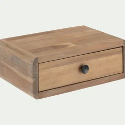 Chevet suspendu en acacia L45xl25xH16cm - bois clair