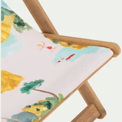 Chilienne de jardin enfant motif Sormiou - bleu