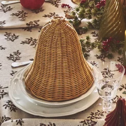 Cloche décorative en rotin D20xH24cm - naturel