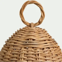Cloche décorative en rotin D20xH24cm - naturel