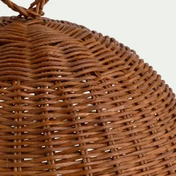 Cloche en rotin D26cm - marron