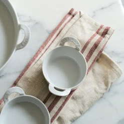 Cocotte individuelle en porcelaine D11cm - blanc