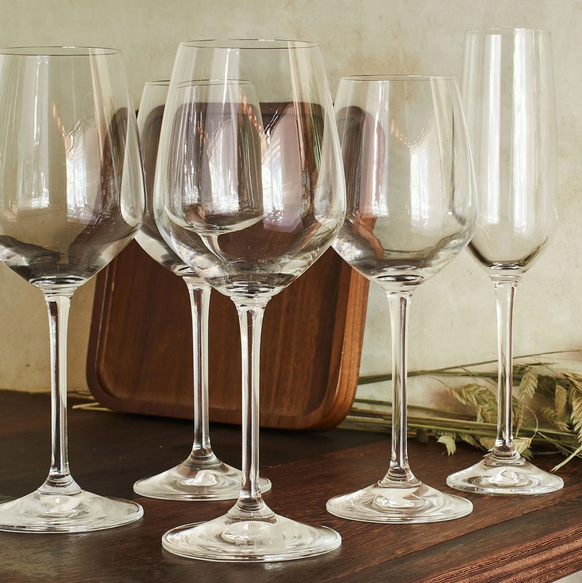 Coffret de 6 flûtes à champagne en cristallin 18cl - transparent