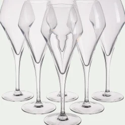 Coffret de 6 flûtes 21cl - transparent