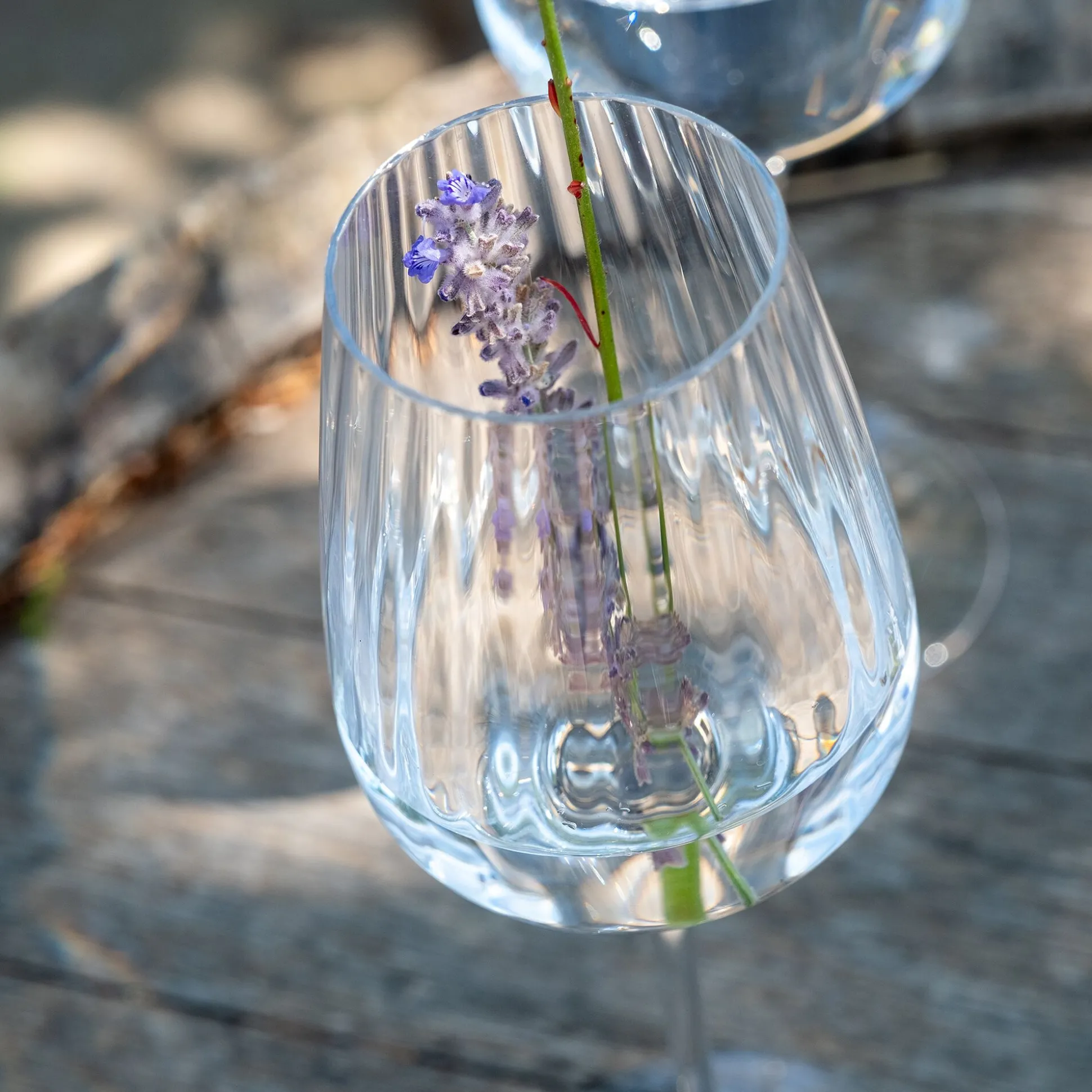 Coffret de 6 verres à pied tulipe en cristallin 45cl - transparent