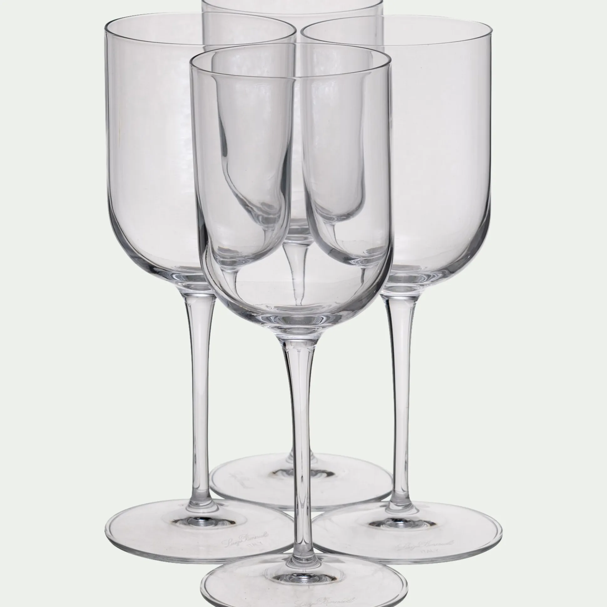 Coffret de 4 verres à pied en cristallin 28cl - transparent