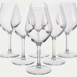 Coffret de 6 verres à pied 25cl - transparent