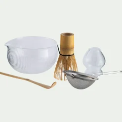 Coffret pour préparation de matcha 45cl - transparent