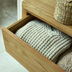 Commode 3 tiroirs en bois - bois clair