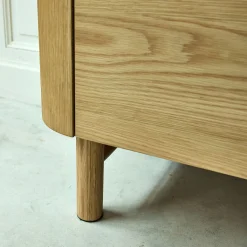 Commode 3 tiroirs en bois - bois clair