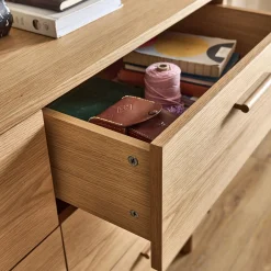 Commode 6 tiroirs en chêne - bois clair