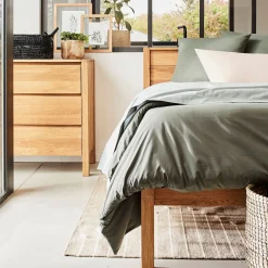 Commode 3 tiroirs en chêne - bois clair