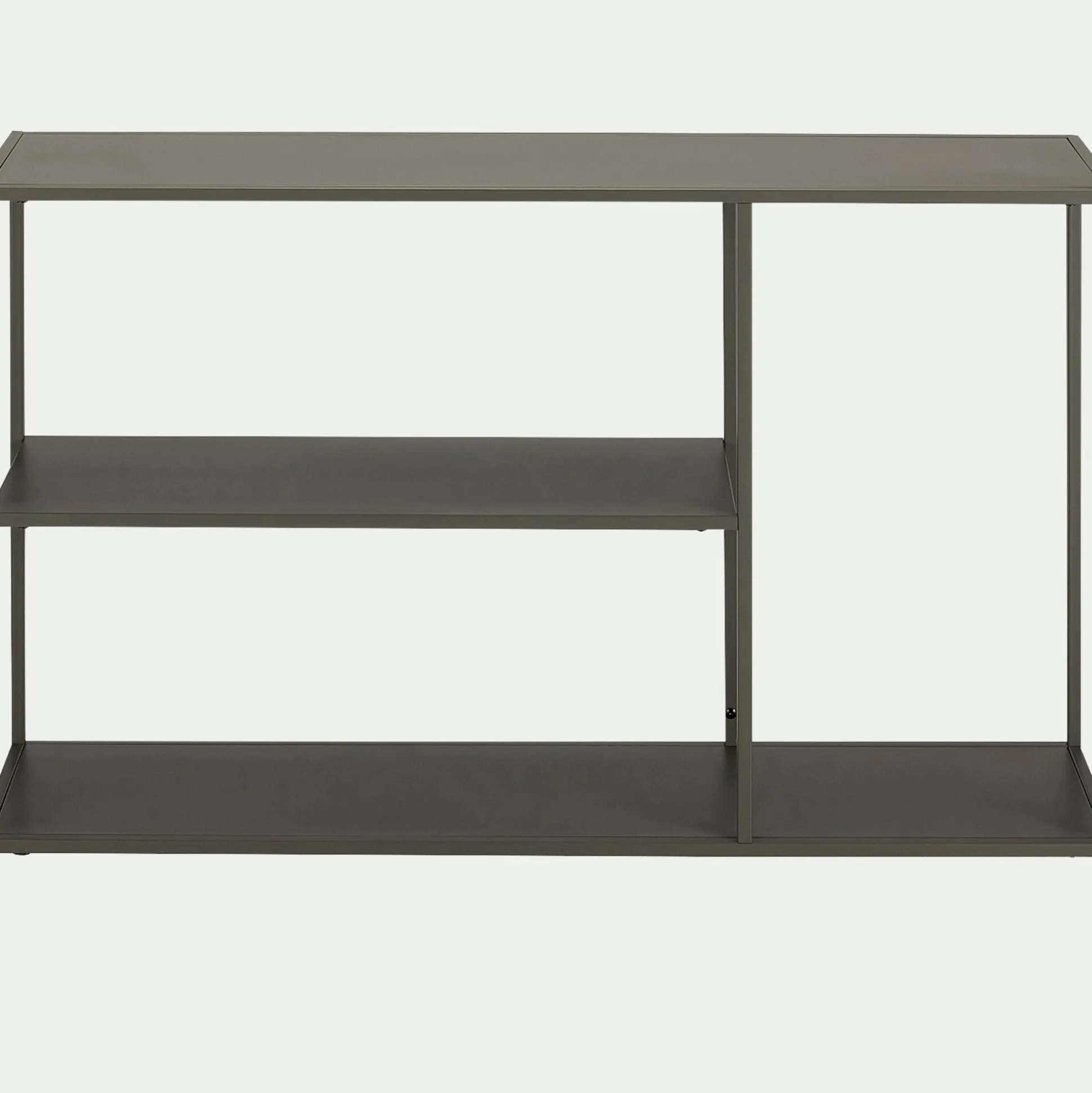 Console 3 plateaux en métal - vert cèdre