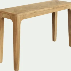 Console en teck recyclé - bois clair