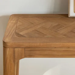 Console en teck recyclé - bois clair