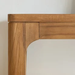 Console en teck recyclé - bois clair