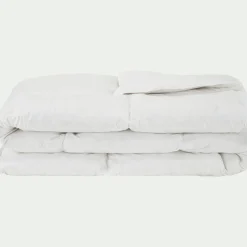 Couette tempérée en duvet et plumettes de canard 260x240cm - blanc