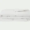 Couette tempérée en duvet et plumettes de canard 240x220cm - blanc