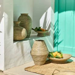 Coupe déco en jonc de mer D45,5cm - naturel