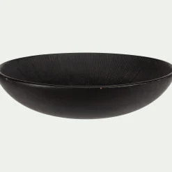 Coupe décorative en bois de manguier D29cm - noir