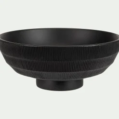 Coupe décorative en bois de manguier D25cm - noir