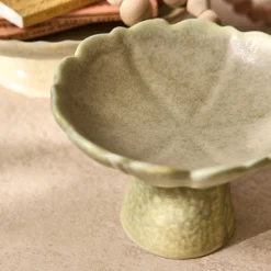 Coupe décorative en céramique D13,5cm - beige