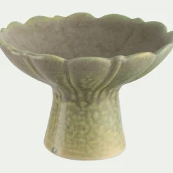 Coupe décorative en céramique D13,5cm - beige