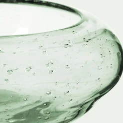 Coupe décorative en verre bullé D6,5cm - transparent