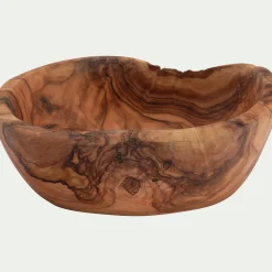 Coupelle apéritive en bois d'olivier D14cm - naturel