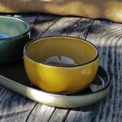 Coupelle apéritive en grès D8,5cm - jaune