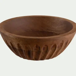 Coupelle en bois de manguier D14,6cm - bois foncé