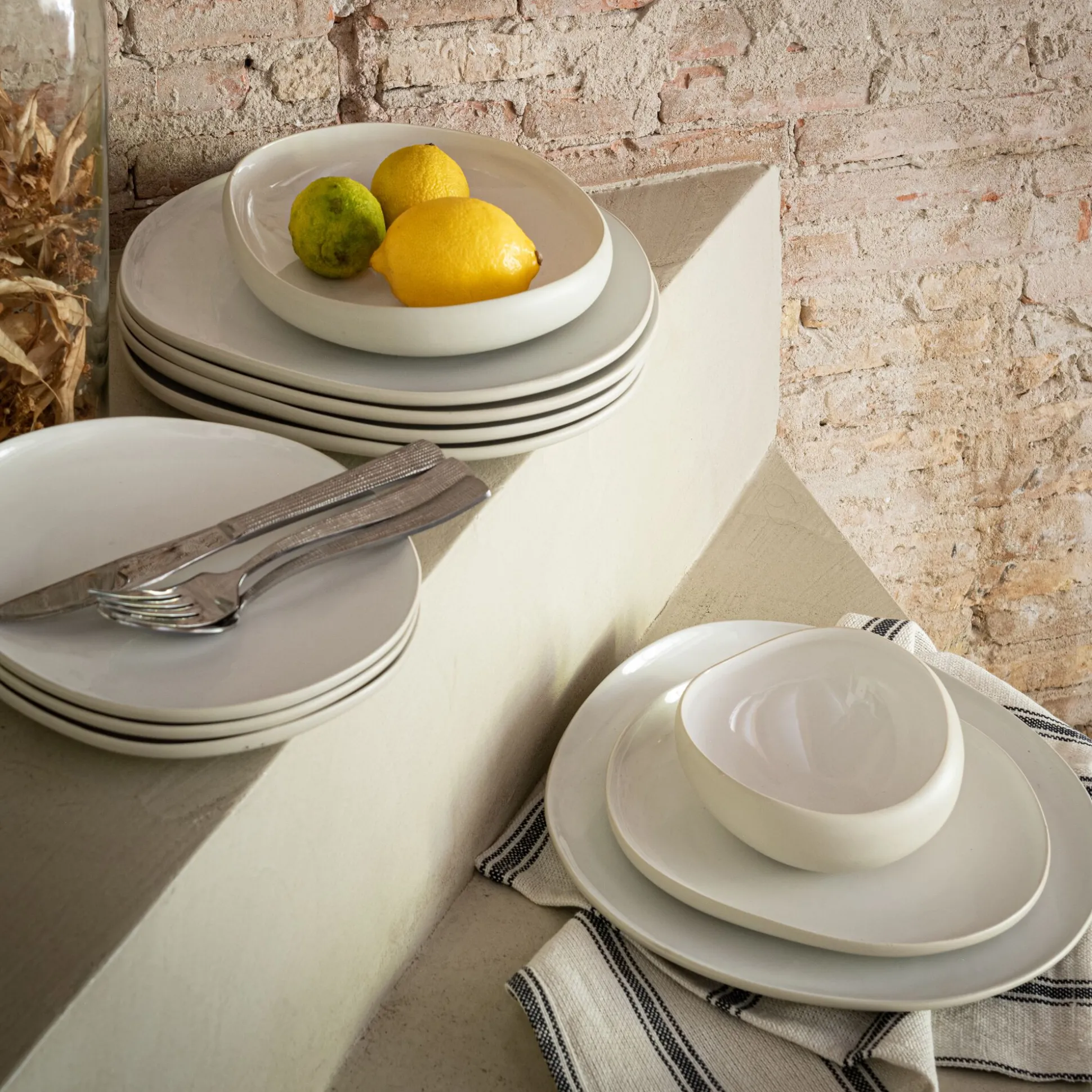 Coupelle en grès D14cm - blanc ventoux